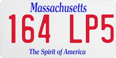 MA license plate 164LP5