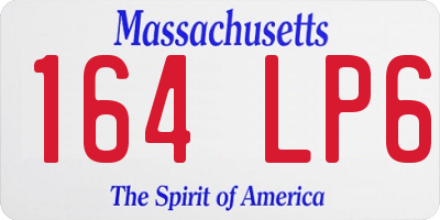 MA license plate 164LP6