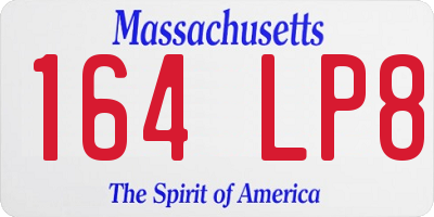 MA license plate 164LP8