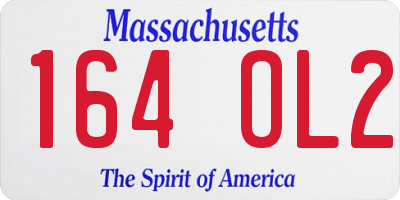 MA license plate 164OL2