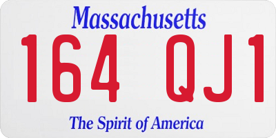 MA license plate 164QJ1