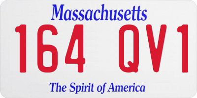 MA license plate 164QV1