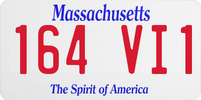 MA license plate 164VI1