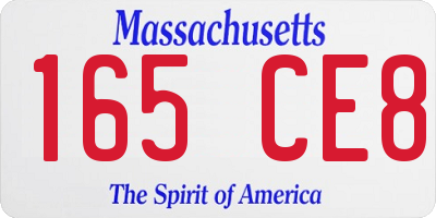 MA license plate 165CE8
