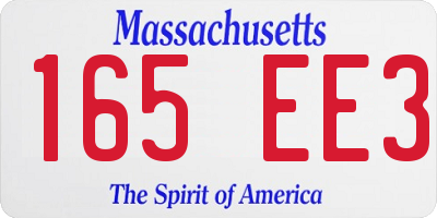 MA license plate 165EE3