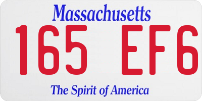 MA license plate 165EF6