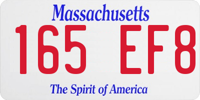 MA license plate 165EF8