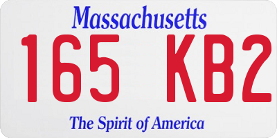 MA license plate 165KB2