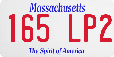 MA license plate 165LP2