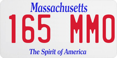 MA license plate 165MM0