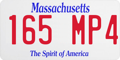 MA license plate 165MP4