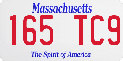 MA license plate 165TC9