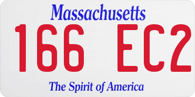 MA license plate 166EC2