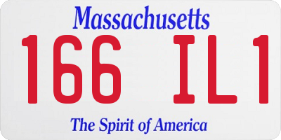 MA license plate 166IL1
