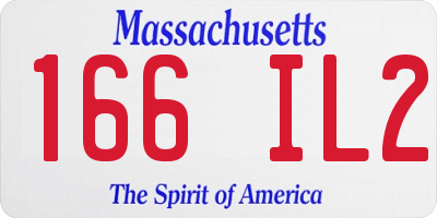 MA license plate 166IL2
