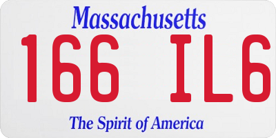 MA license plate 166IL6