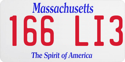 MA license plate 166LI3
