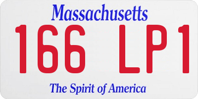 MA license plate 166LP1