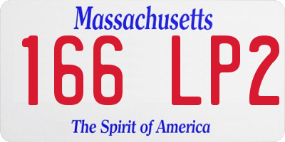 MA license plate 166LP2
