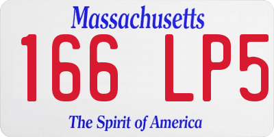 MA license plate 166LP5