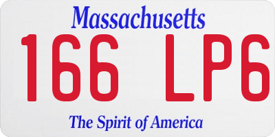 MA license plate 166LP6