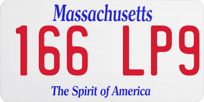 MA license plate 166LP9