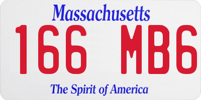MA license plate 166MB6