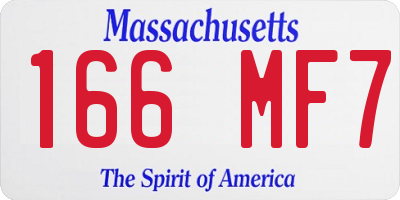 MA license plate 166MF7