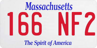 MA license plate 166NF2