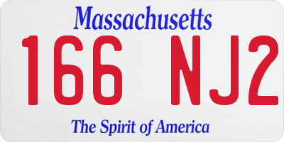 MA license plate 166NJ2