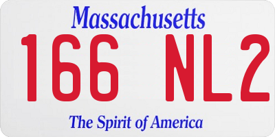 MA license plate 166NL2