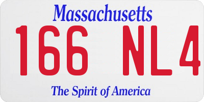 MA license plate 166NL4