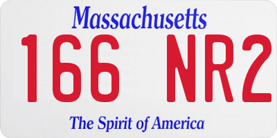 MA license plate 166NR2