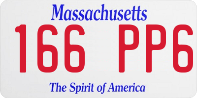 MA license plate 166PP6