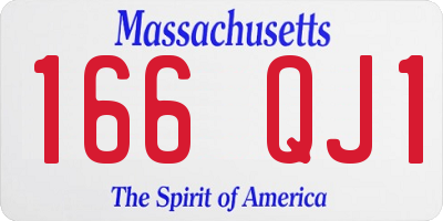 MA license plate 166QJ1