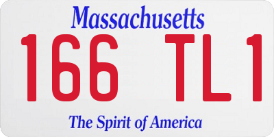 MA license plate 166TL1