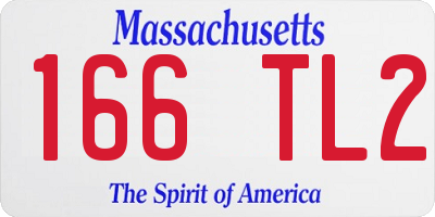 MA license plate 166TL2