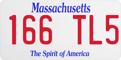 MA license plate 166TL5