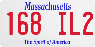 MA license plate 168IL2