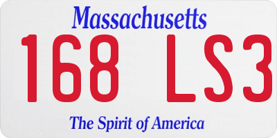 MA license plate 168LS3