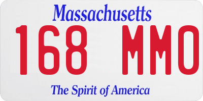 MA license plate 168MM0