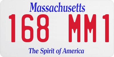 MA license plate 168MM1