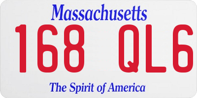 MA license plate 168QL6