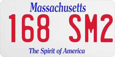 MA license plate 168SM2