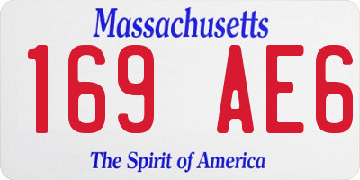 MA license plate 169AE6