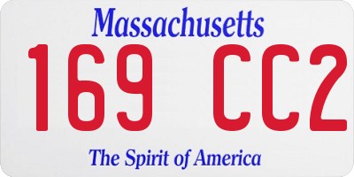 MA license plate 169CC2