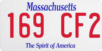 MA license plate 169CF2