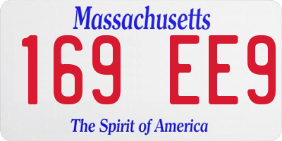 MA license plate 169EE9
