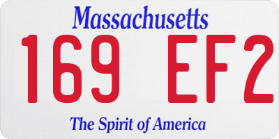 MA license plate 169EF2