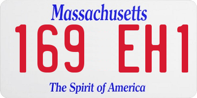 MA license plate 169EH1